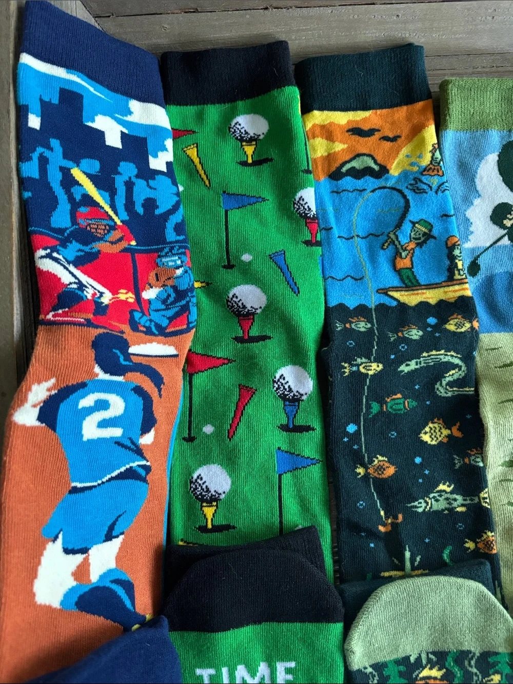 Lavely Men's 7 pairs-Bundle of Novelty Outdoor Activity Crew Socks
